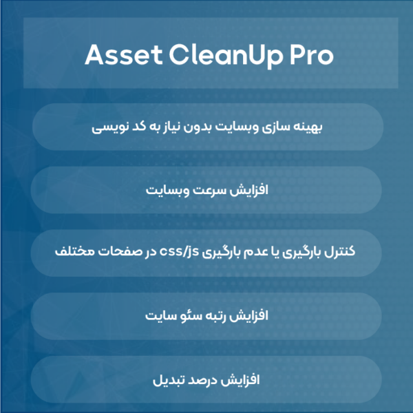 افزونه افزایش سرعت و بهینه سازی کلین آپ پرو | wp asset cleanup pro